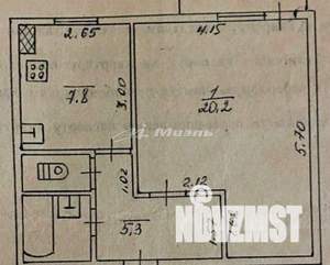 1-к квартира, вторичка, 38м2, 7/9 этаж