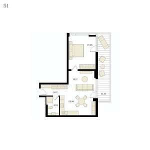 2-к квартира, вторичка, 60м2, 10/12 этаж