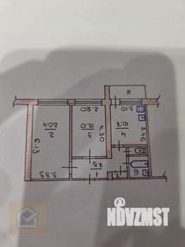2-к квартира, вторичка, 56м2, 15/16 этаж