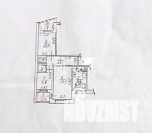 3-к квартира, вторичка, 59м2, 4/9 этаж