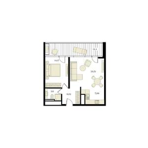 2-к квартира, вторичка, 59м2, 6/12 этаж