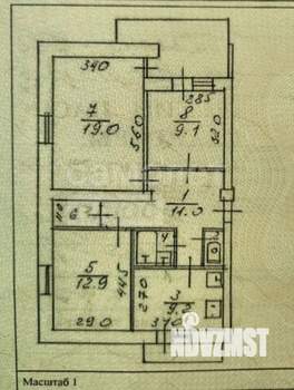 3-к квартира, вторичка, 66м2, 4/5 этаж