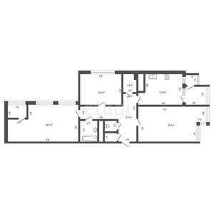 3-к квартира, вторичка, 103м2, 9/9 этаж