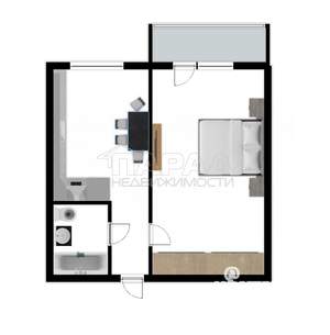 1-к квартира, вторичка, 35м2, 3/9 этаж