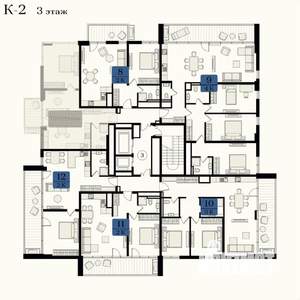 2-к квартира, вторичка, 63м2, 3/12 этаж