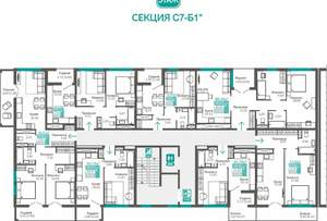 1-к квартира, вторичка, 32м2, 5/9 этаж