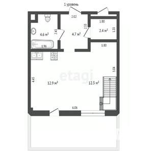 2-к квартира, вторичка, 66м2, 1/9 этаж