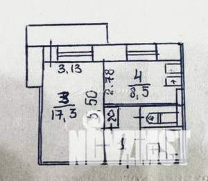 1-к квартира, вторичка, 35м2, 2/9 этаж
