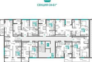 1-к квартира, вторичка, 32м2, 5/9 этаж