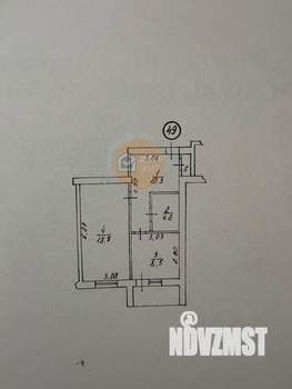 1-к квартира, вторичка, 45м2, 8/10 этаж