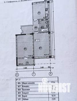 2-к квартира, вторичка, 60м2, 8/10 этаж