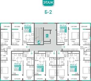 3-к квартира, вторичка, 80м2, 6/9 этаж