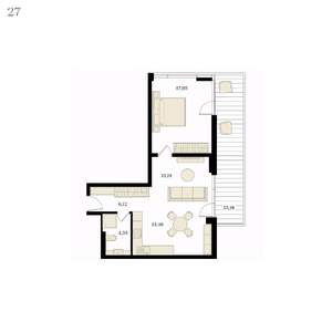 2-к квартира, вторичка, 60м2, 6/12 этаж