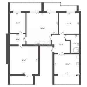 3-к квартира, вторичка, 142м2, 2/5 этаж