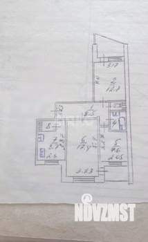 3-к квартира, вторичка, 60м2, 8/9 этаж