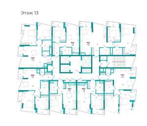 2-к квартира, вторичка, 84м2, 13/24 этаж