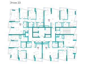 4-к квартира, вторичка, 107м2, 23/24 этаж