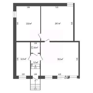 4-к квартира, вторичка, 105м2, 1/2 этаж