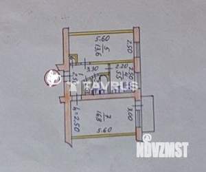 2-к квартира, вторичка, 45м2, 5/5 этаж