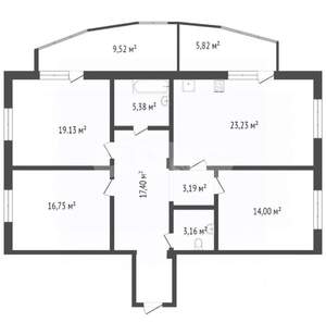 3-к квартира, вторичка, 117м2, 7/10 этаж