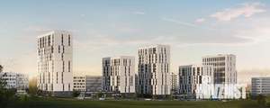 1-к квартира, строящийся дом, 39м2, 1/16 этаж