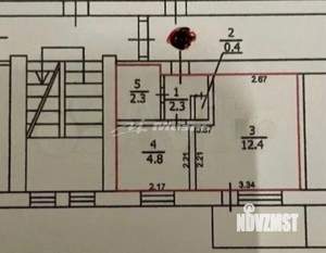 1-к квартира, вторичка, 22м2, 5/5 этаж