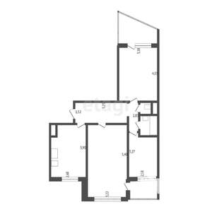 3-к квартира, вторичка, 63м2, 9/9 этаж