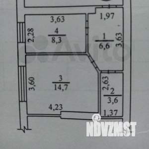 1-к квартира, вторичка, 34м2, 5/5 этаж