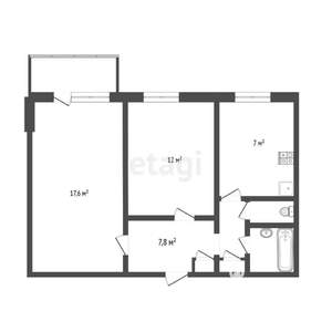 2-к квартира, вторичка, 49м2, 5/9 этаж