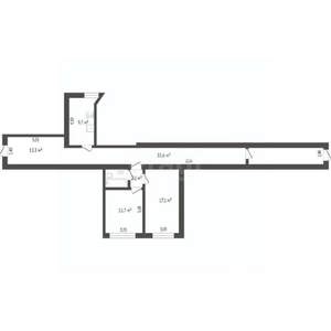 2-к квартира, вторичка, 42м2, 7/9 этаж