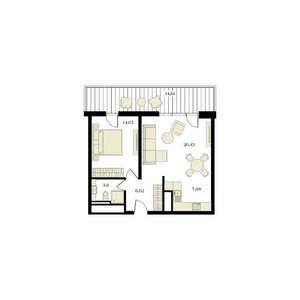 2-к квартира, вторичка, 56м2, 8/12 этаж