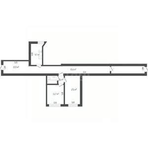 2-к квартира, вторичка, 42м2, 7/9 этаж