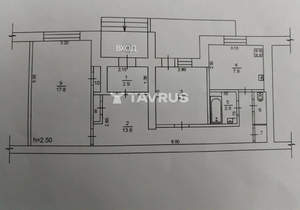 2-к квартира, вторичка, 57м2, 5/5 этаж