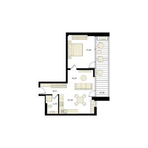 2-к квартира, вторичка, 63м2, 8/12 этаж