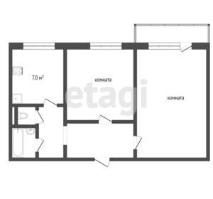 2-к квартира, вторичка, 48м2, 3/9 этаж