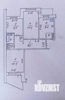 3-к квартира, вторичка, 65м2, 7/9 этаж