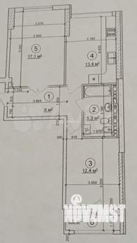 2-к квартира, вторичка, 57м2, 6/10 этаж