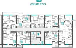 1-к квартира, вторичка, 44м2, 5/9 этаж