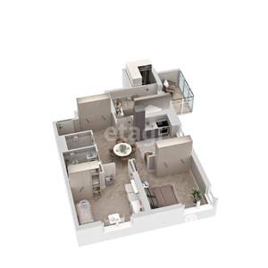 3-к квартира, вторичка, 68м2, 2/18 этаж