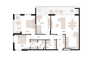 3-к квартира, вторичка, 118м2, 2/8 этаж