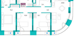 3-к квартира, вторичка, 81м2, 3/9 этаж