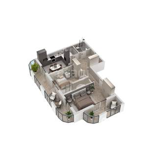 2-к квартира, вторичка, 72м2, 10/15 этаж