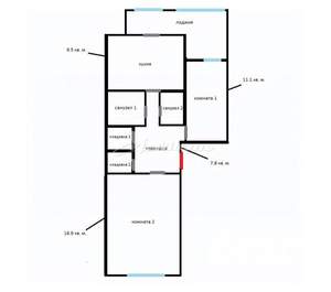2-к квартира, вторичка, 51м2, 2/5 этаж