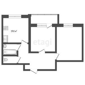 2-к квартира, вторичка, 80м2, 2/10 этаж