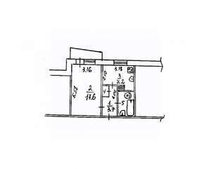 1-к квартира, вторичка, 35м2, 6/9 этаж