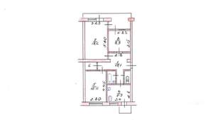 3-к квартира, вторичка, 68м2, 4/5 этаж