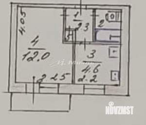 1-к квартира, вторичка, 22м2, 4/5 этаж