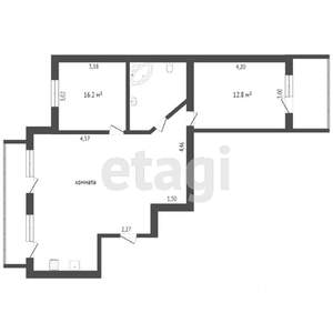 3-к квартира, вторичка, 67м2, 8/9 этаж