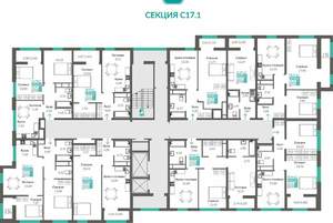 2-к квартира, вторичка, 59м2, 6/16 этаж
