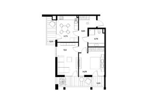 2-к квартира, вторичка, 62м2, 6/8 этаж